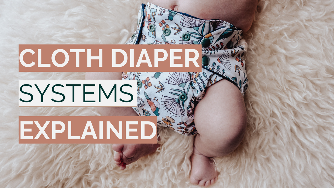 8 week old baby in a cloth diaper