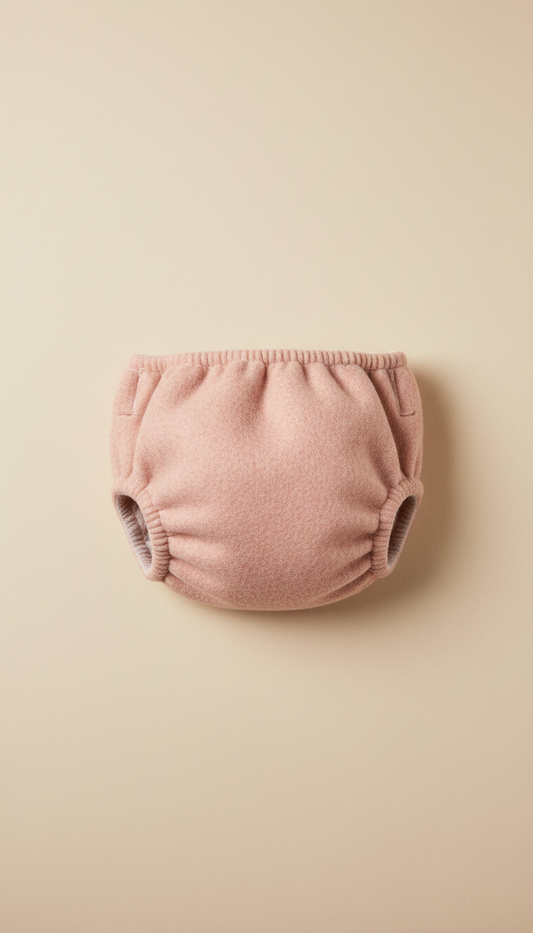 Blush Pink Wool Diaper