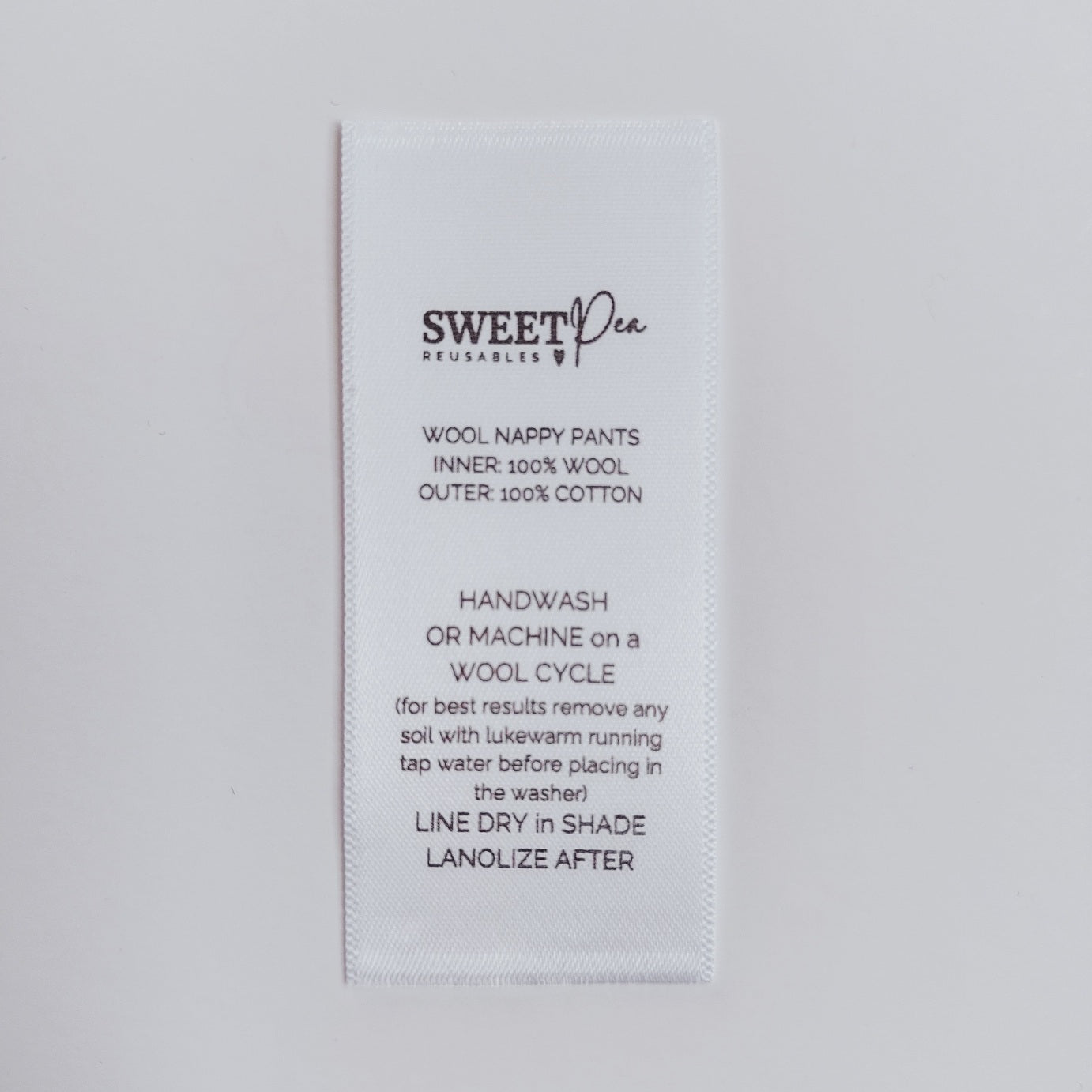 Care instructions wool diapers 