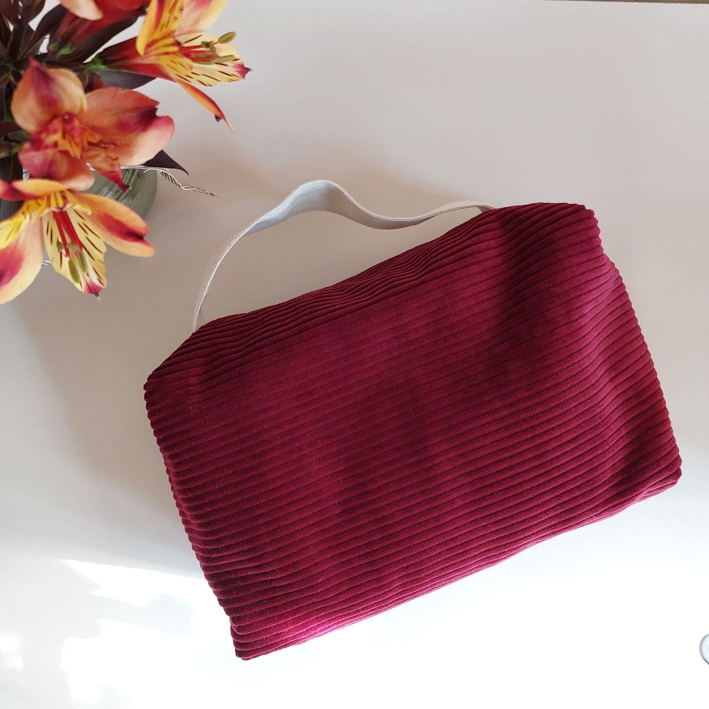 Corduroy Vanity Bag | Merlot